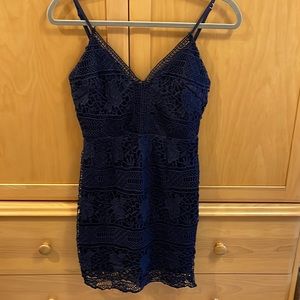 Navy Blue lace dress